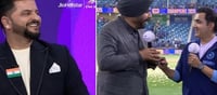 Gambhir did Bhangra with Sidhu in celebration of victory!